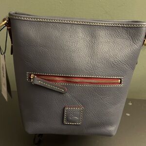 NWT Dooney & Bourke Mini Hobo Florentine Steel Blue